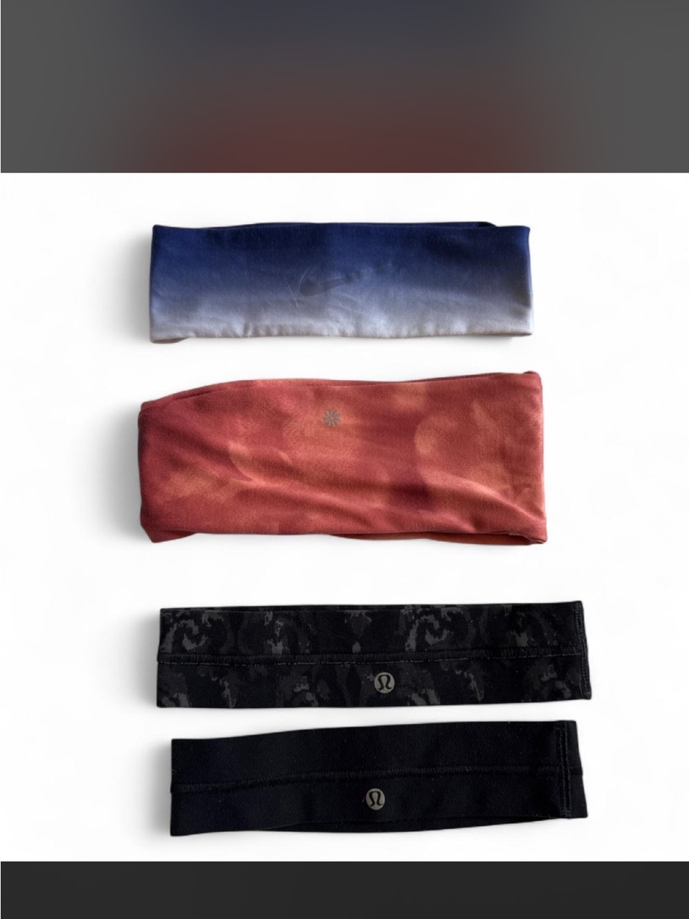 lululemon - Athleta- Nike Stretch Headbands- 4 total